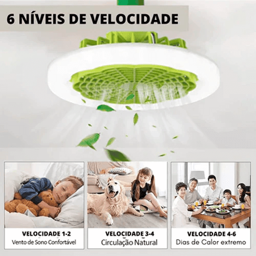 Luminária LED com Ventilador | FanMaster®